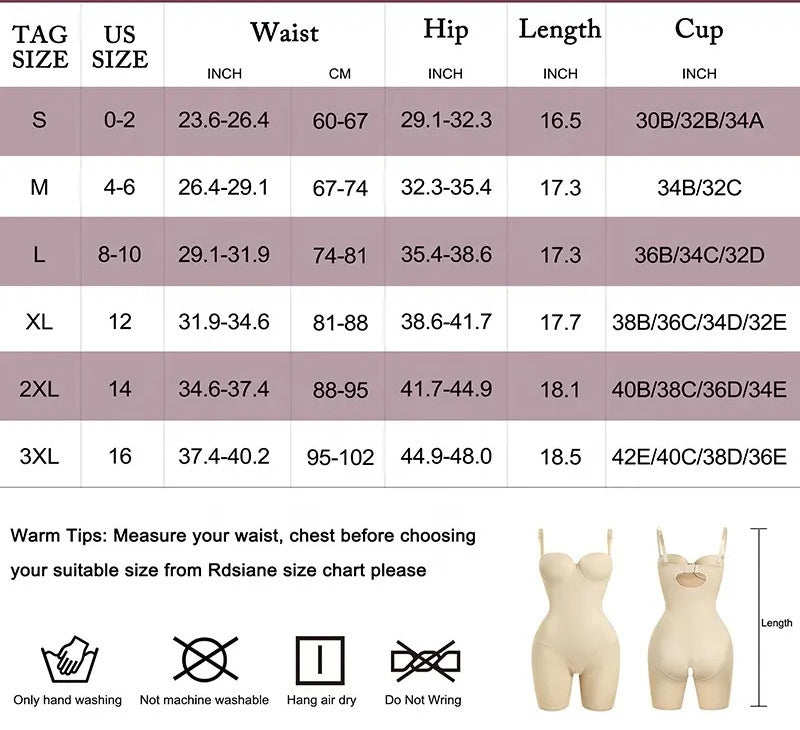 Mk Curve body shaping romper with push up bra