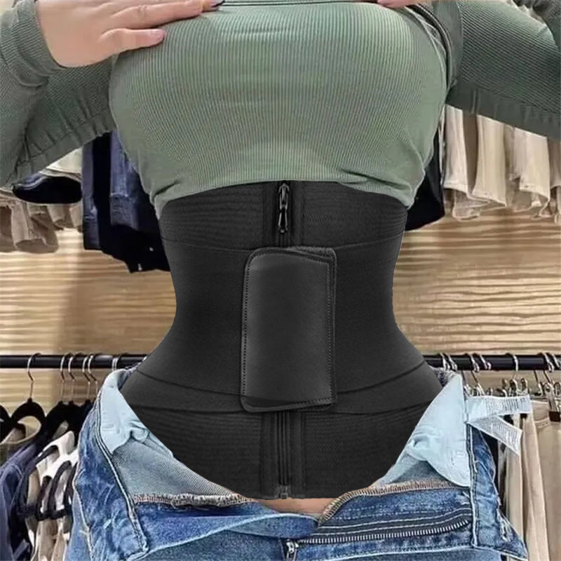 Mk Curve Exercise/ postpartum Waist Trainer with hooks and zip