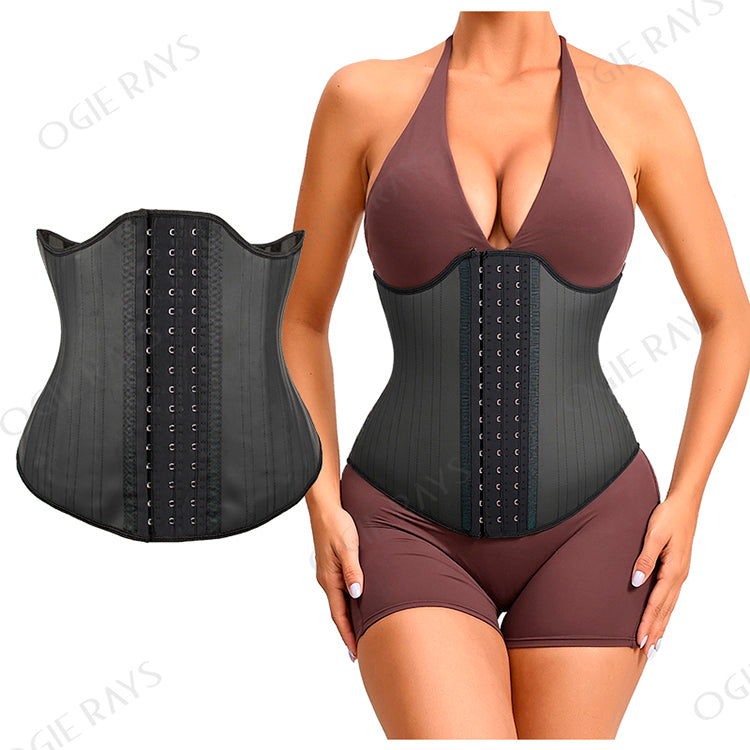 WT0-43 Short Torso 25 steel Bone latex Waist trainer