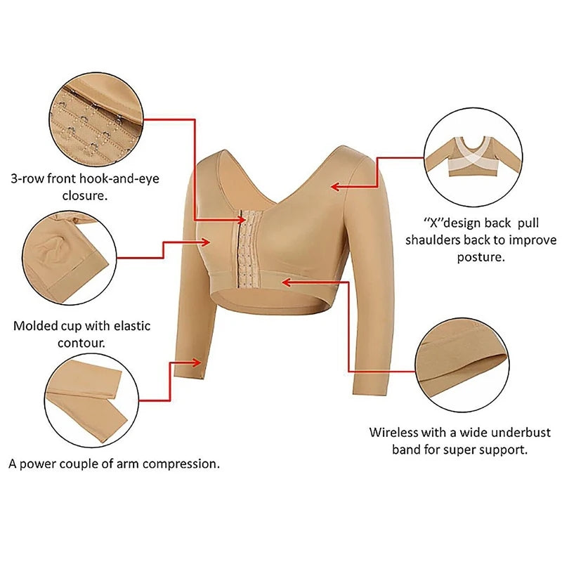 SWBX -84  Surgical Bra with Arm compressor  (stage 1/2 ) Garment