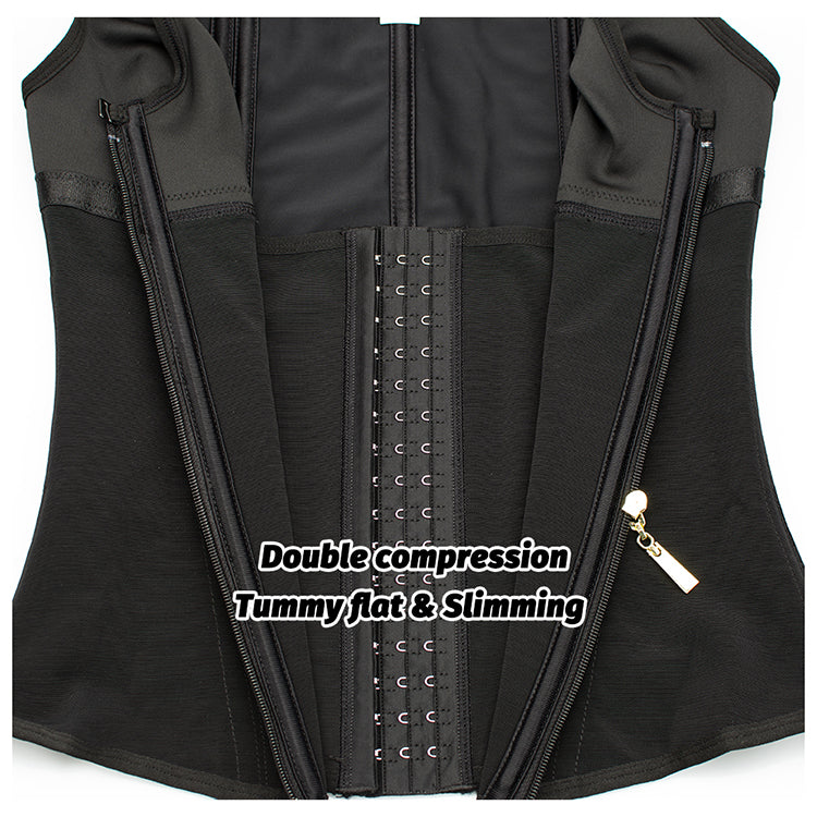 Colombian 16 steel bone waist trainer with built-in bra