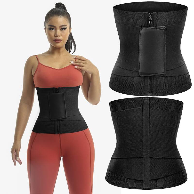 Mk Curve Exercise/ postpartum Waist Trainer with hooks and zip