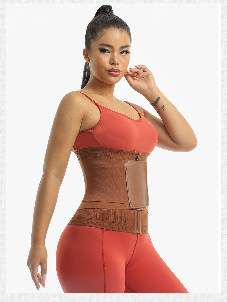 Mk Curve Exercise/ postpartum Waist Trainer with hooks and zip