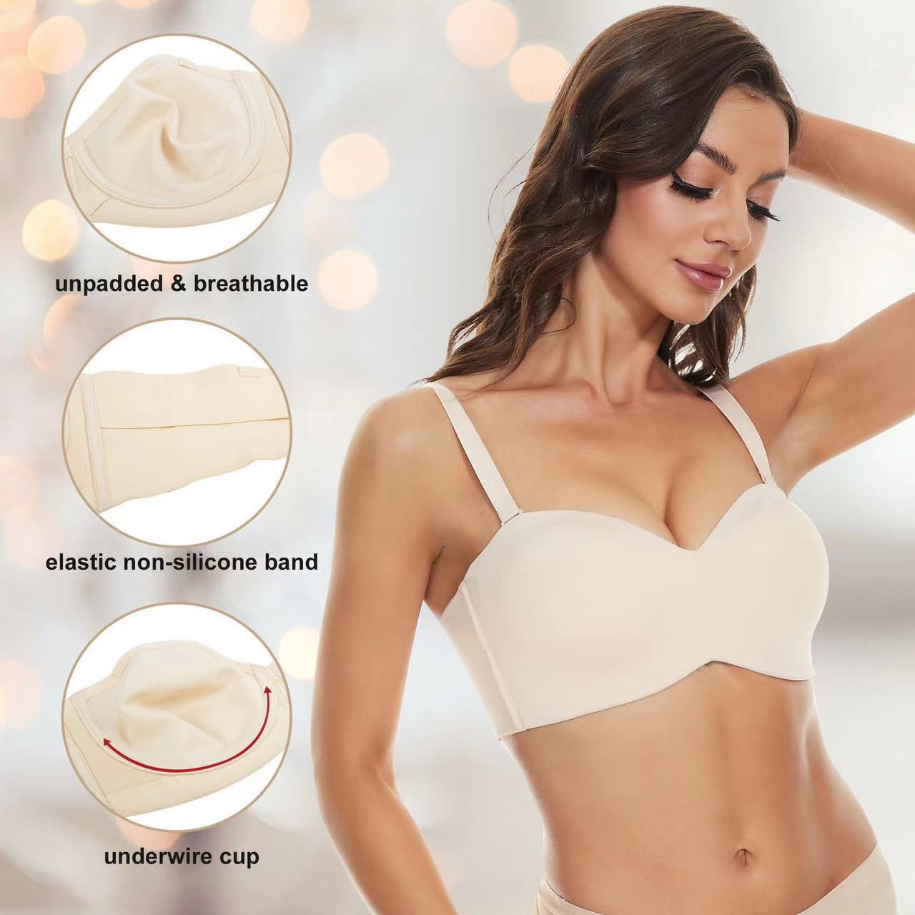 Seemless strapless Bra