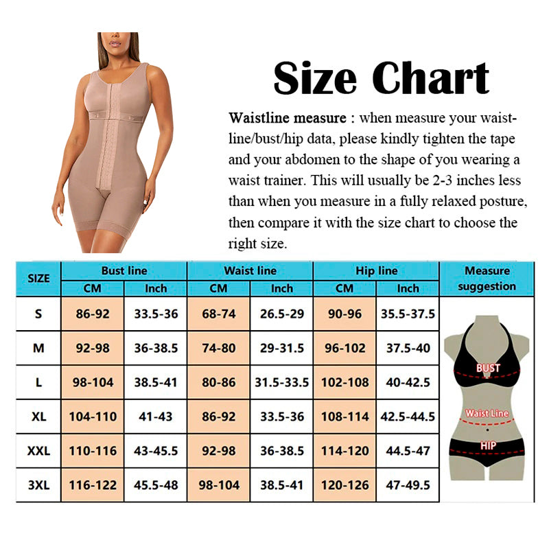 SWBX-26 Double compression Post Partum/ Post Liposuction full Body Colombian Faja