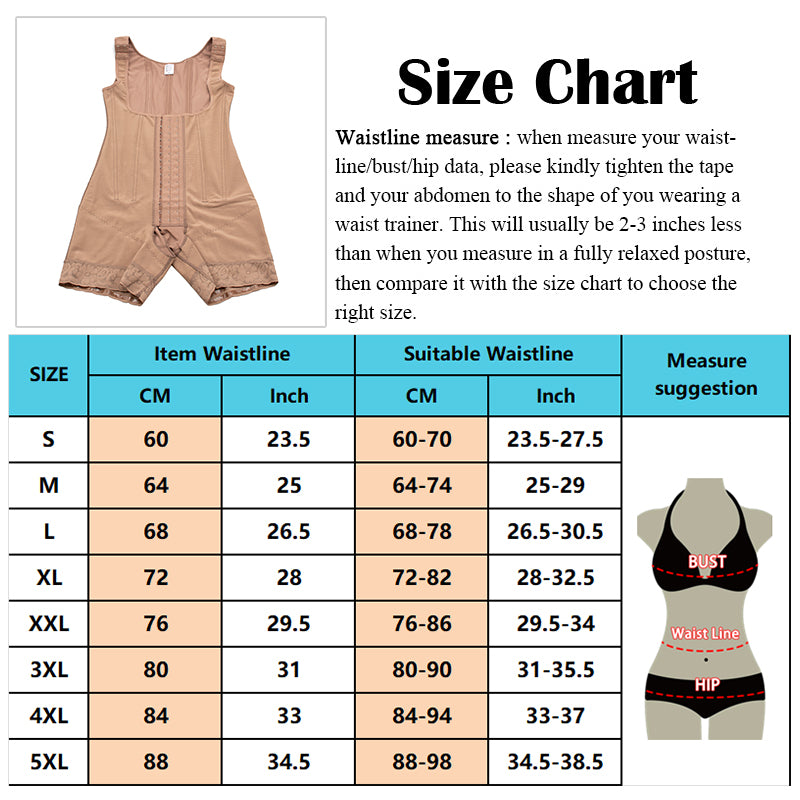 SWBX-48, 7 steel bone Hourglass Colombian Faja Post op Garment