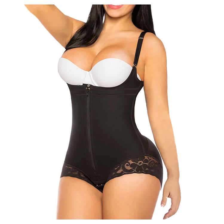 SWBX-53 Double compression Front zipper Faja Bodysuit