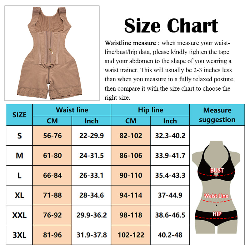 SWBX-76 11 steel bone High compression Colombian Faja Shapewear with hooks and Zip