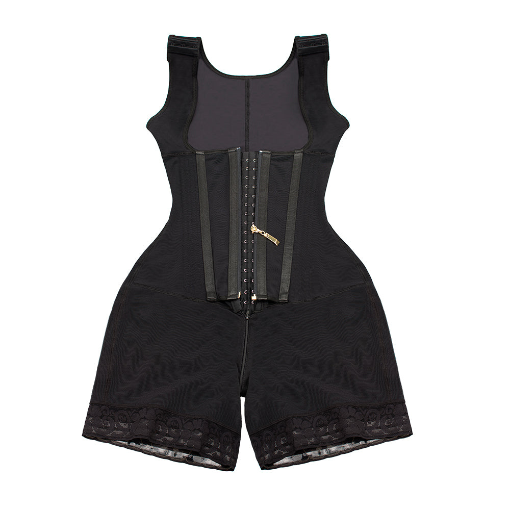 SWBX-76 11 steel bone High compression Colombian Faja Shapewear with hooks and Zip