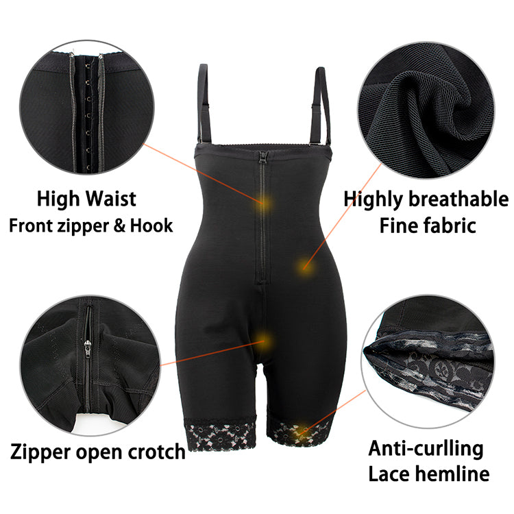 SWTB-64 High Rise Butt lifter Short with removable straps, Hooks and zip