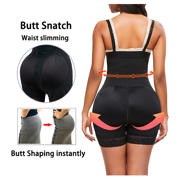 SWTB-64 High Rise Butt lifter Short with removable straps, Hooks and zip