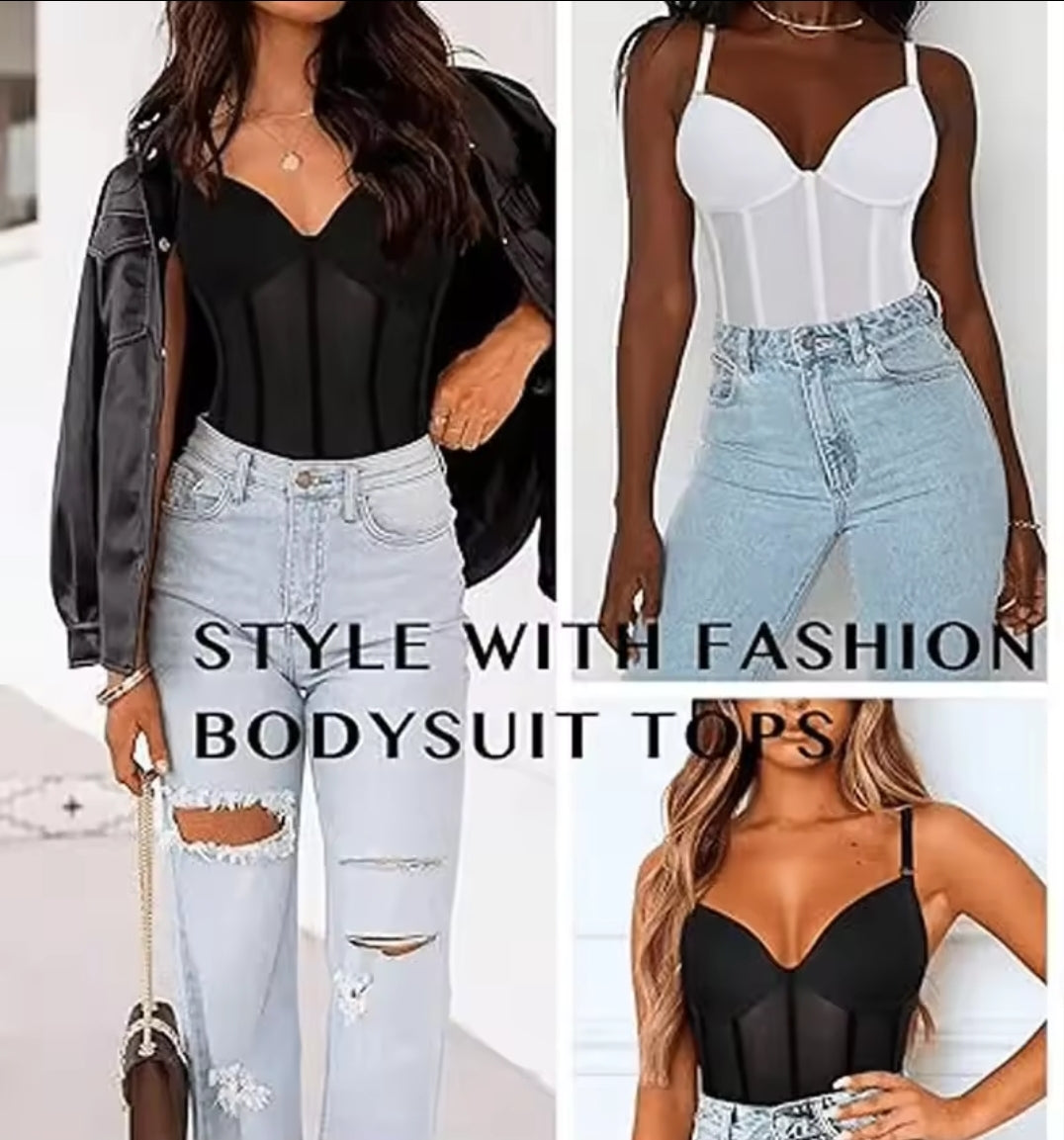 SWBX 51 backless padded bra bodysuit shapewear with steel bones