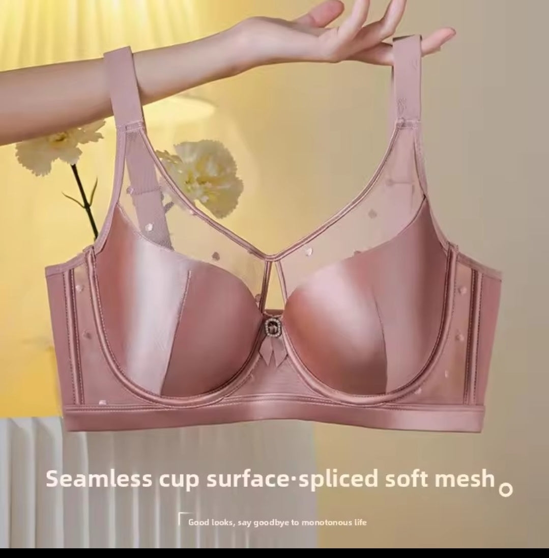 Full coverage soft steel ring Bra