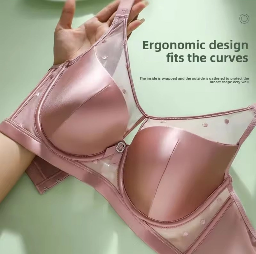 Full coverage soft steel ring Bra
