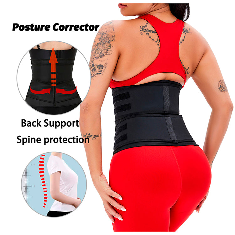 WT2-11 25 Steel Bone long torso Detachable Straps waist trainer
