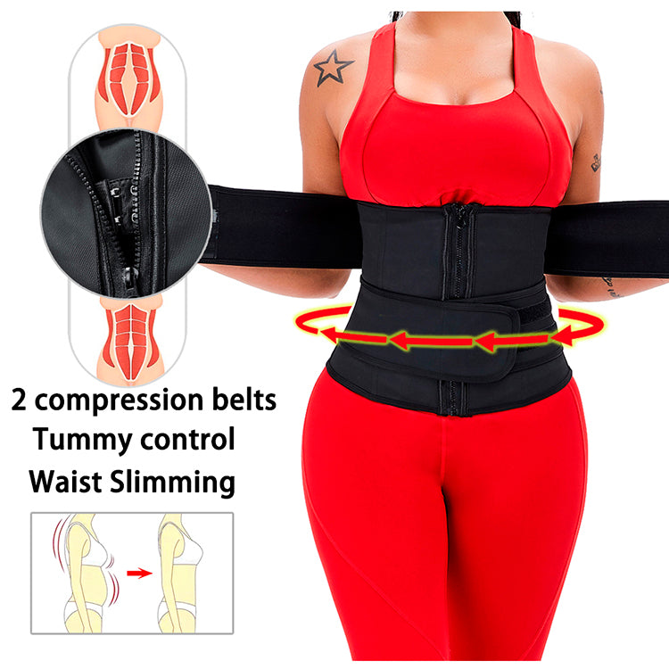 WT2-11 25 Steel Bone long torso Detachable Straps waist trainer