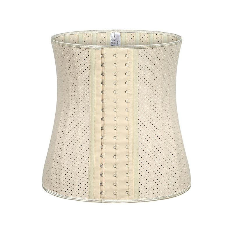 WT0-43 25 steel boned corset breathable latex waist trainer