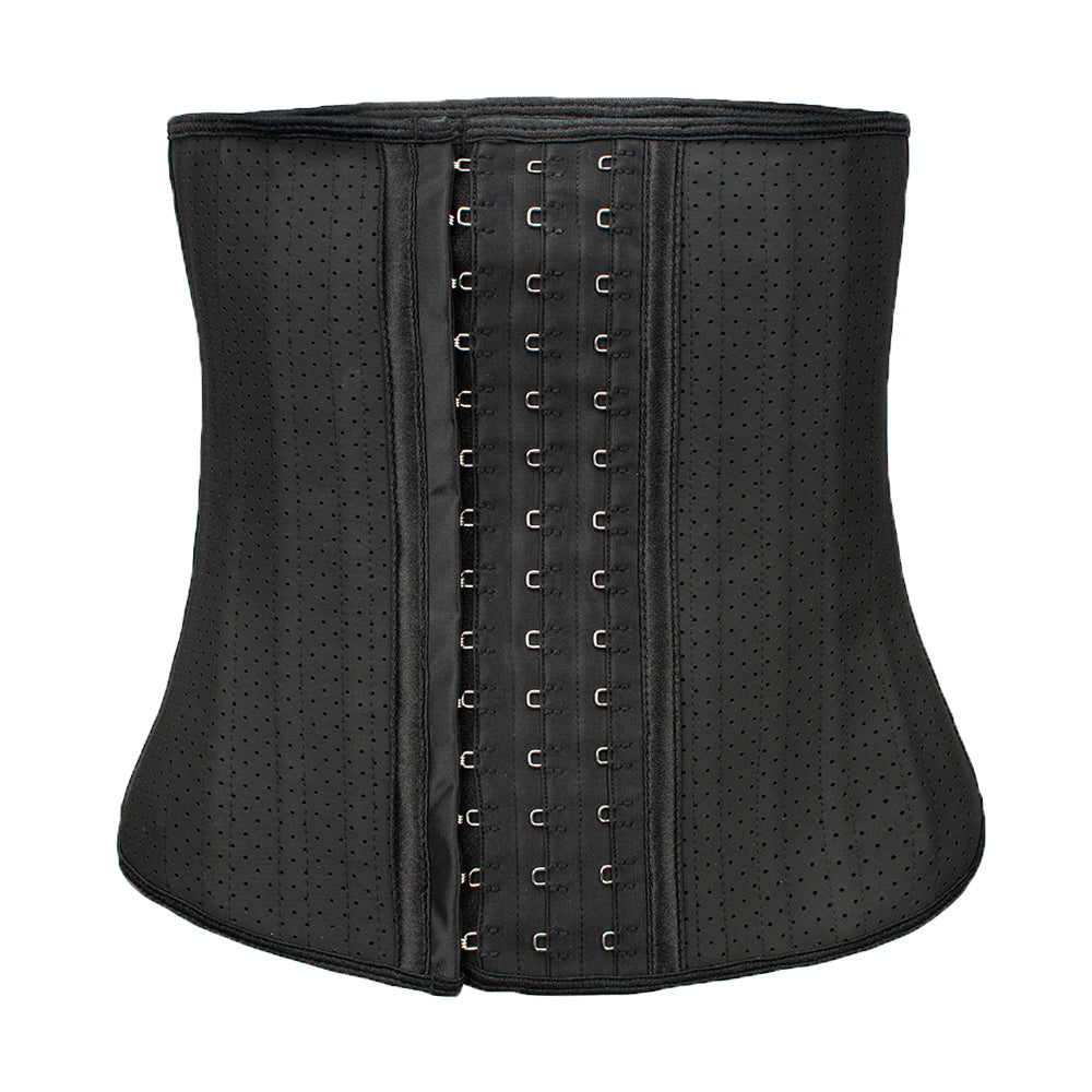 WT0-43 25 steel boned corset breathable latex waist trainer