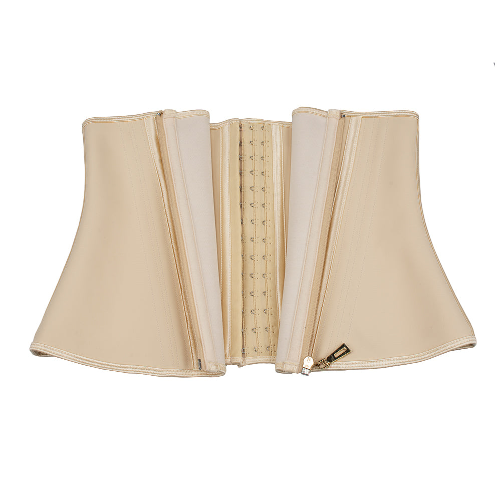 WT0-53 15 steel bone,  long Torso Latex waist trainer