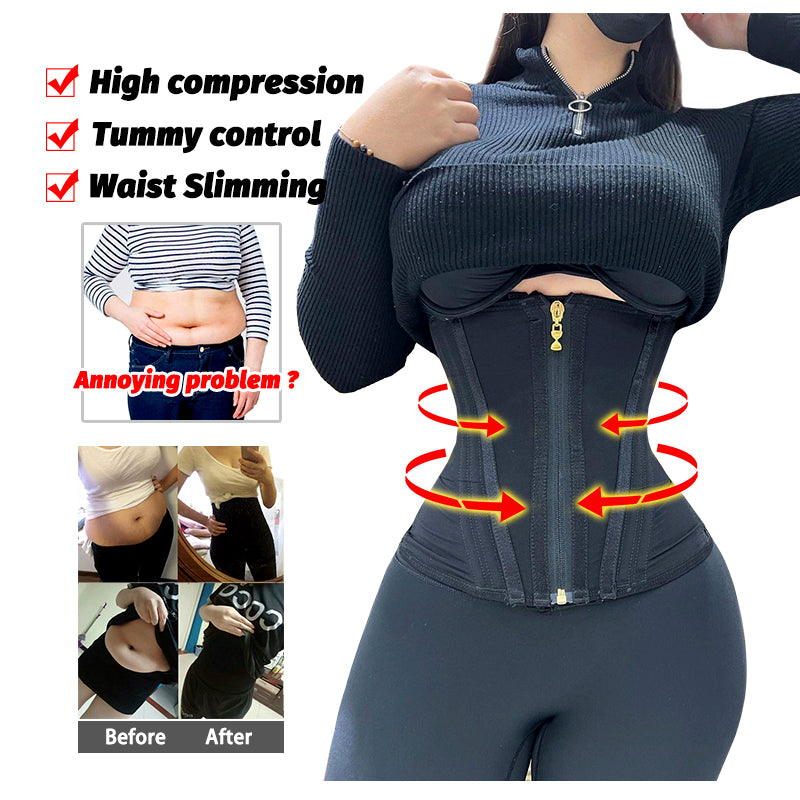 WT0-54 Double compression Colombian faja waist trainer