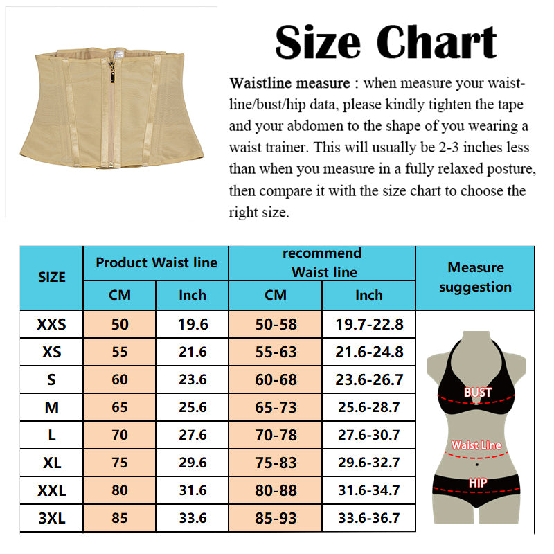 WT0-54 Double compression Colombian faja waist trainer