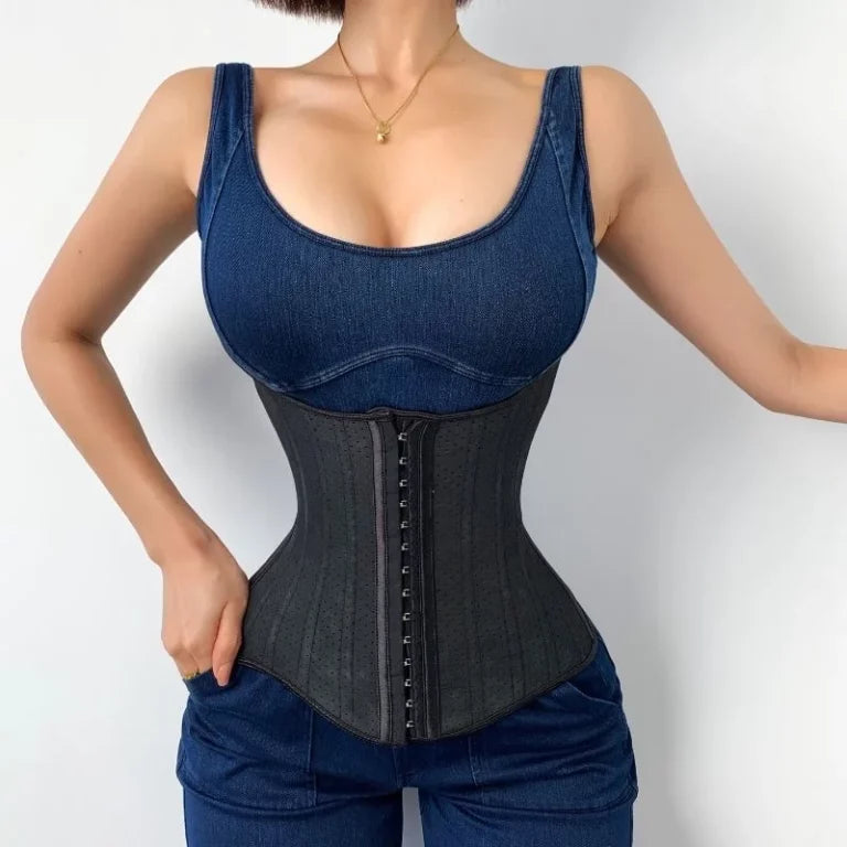 25 steel bone Breathable angel wing Latex Waist Trainer