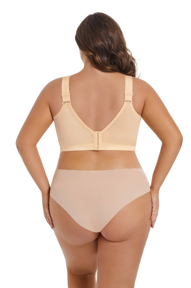 Plus size full coverage wireless bra