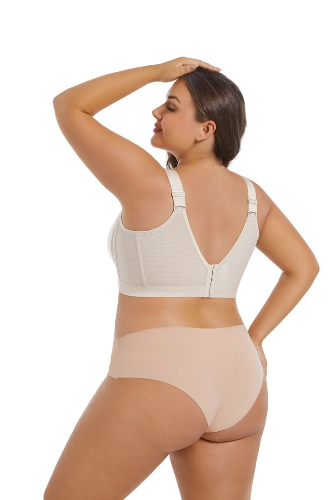 Plus size full coverage wireless bra