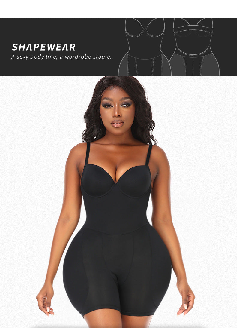 Padded Hips & Butt enhancer Bodysuit with Built-In Bra