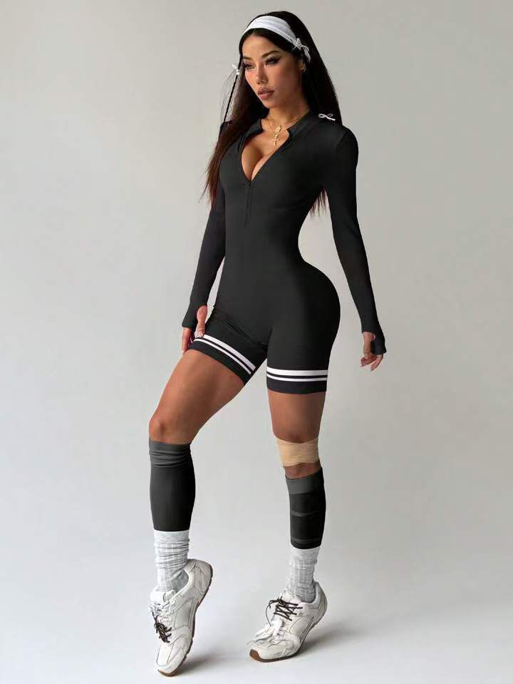 Long sleeve sculpt Romper
