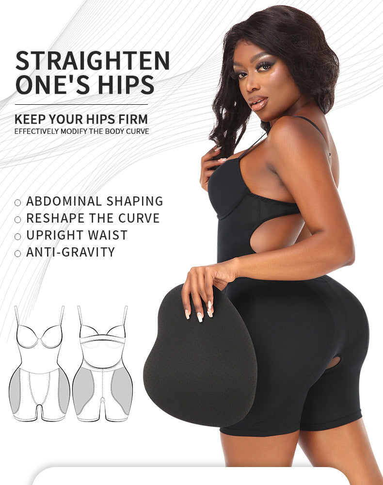 Padded Hips & Butt enhancer Bodysuit with Built-In Bra