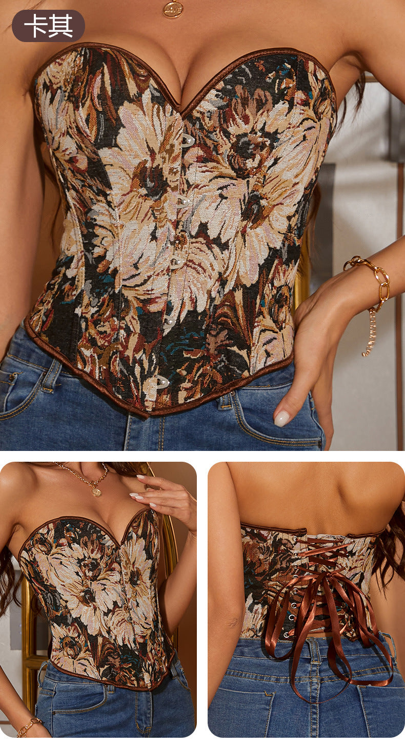 Women's burstier corset top