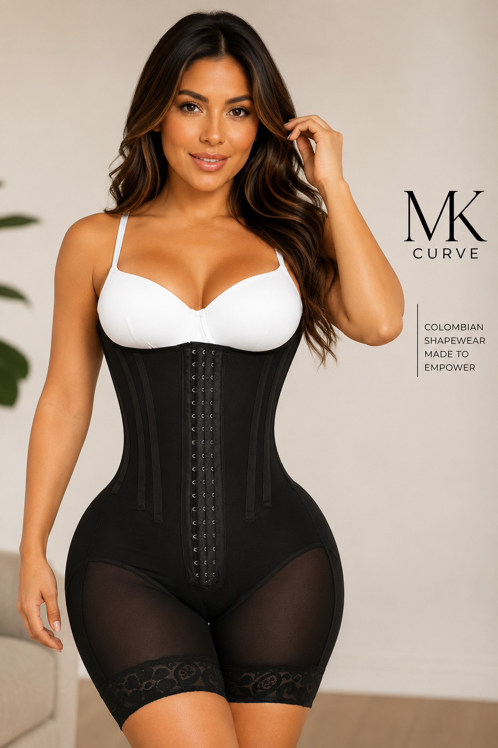 SWBX-48, 7 steel bone Hourglass Colombian Faja        ( High compression)