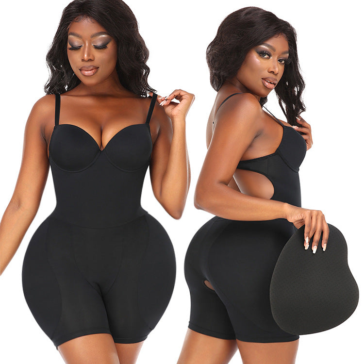 Padded Hips & Butt enhancer Bodysuit with Built-In Bra