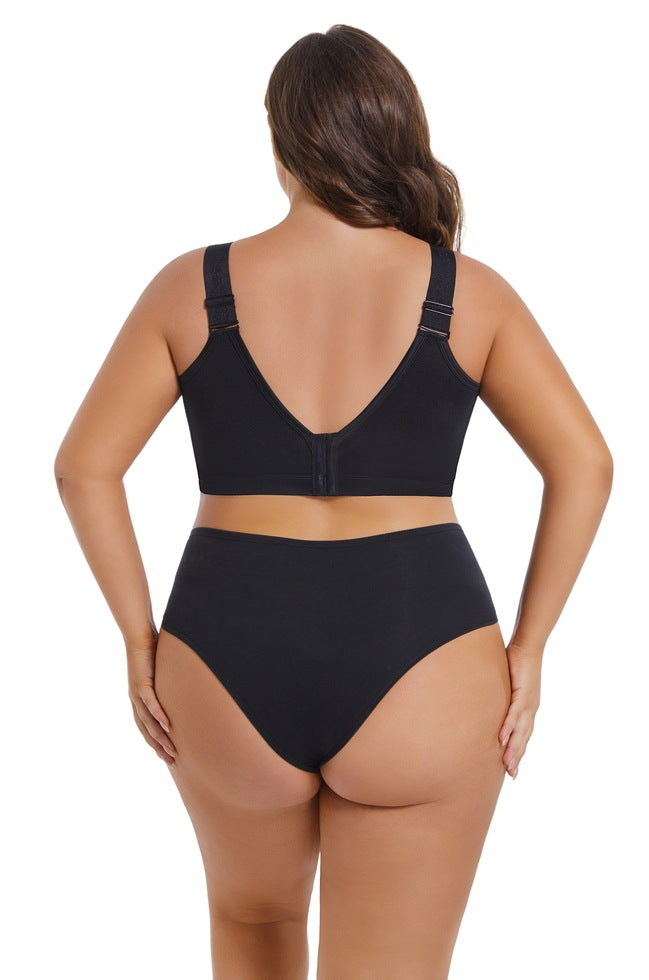 Plus size full coverage wireless bra