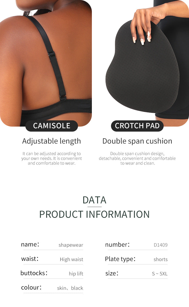 Padded Hips & Butt enhancer Bodysuit with Built-In Bra