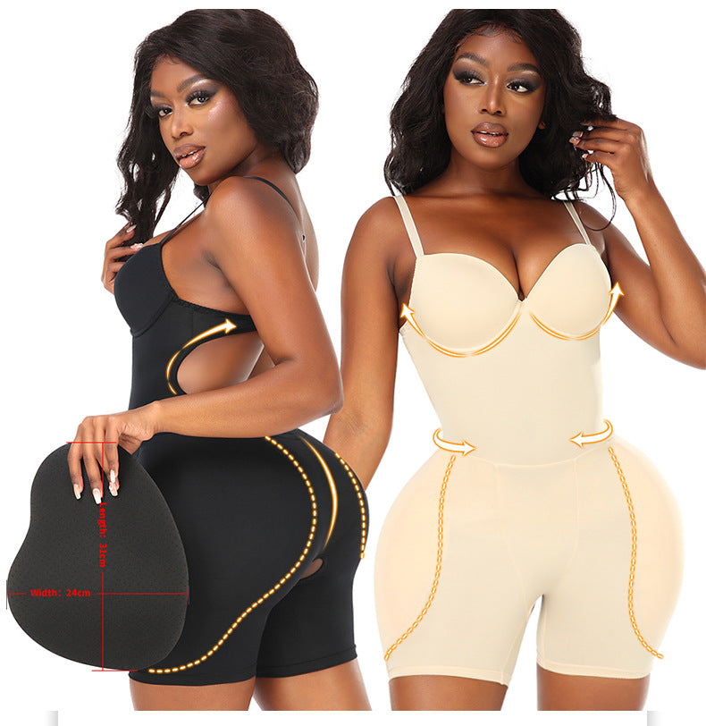Padded Hips & Butt enhancer Bodysuit with Built-In Bra