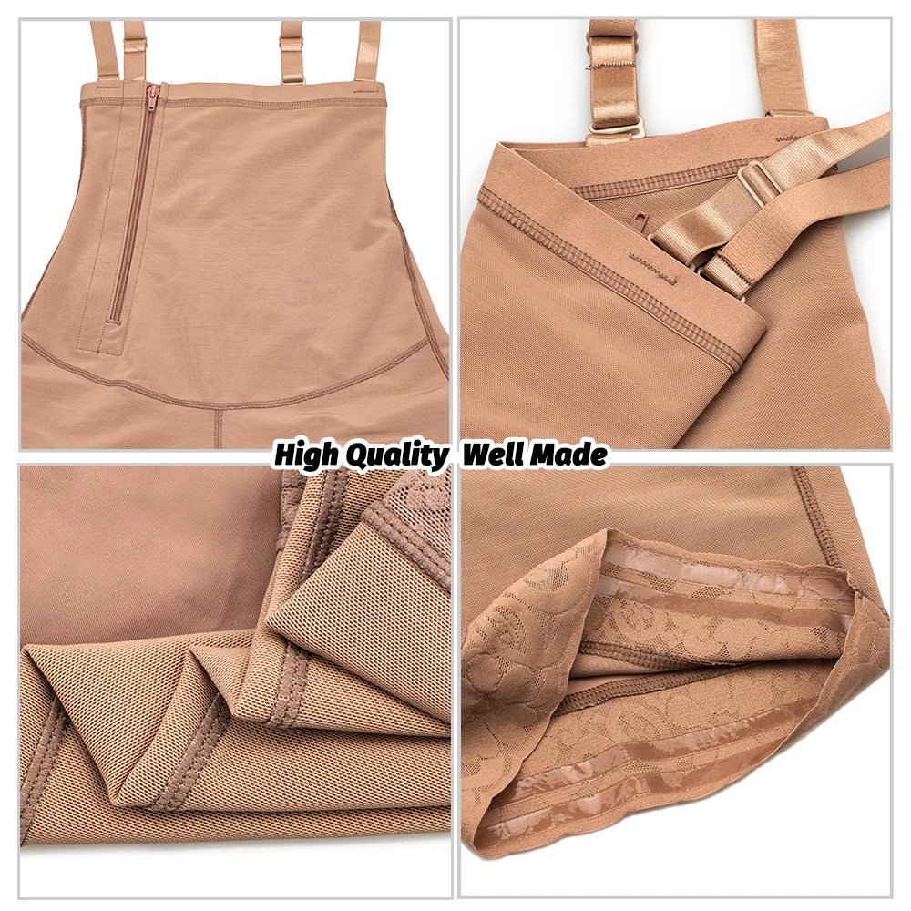 SWTB-82 High Rise Double Compression Faja Short with removable straps