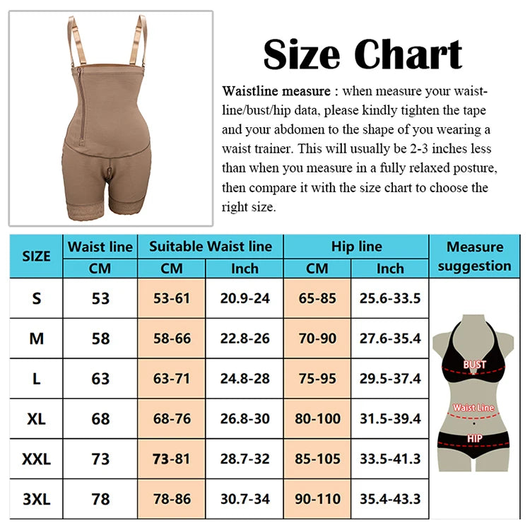 SWTB-82 High Rise Double Compression Faja Short with removable straps